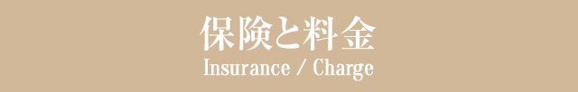 保険と料金 Insurance / Charge